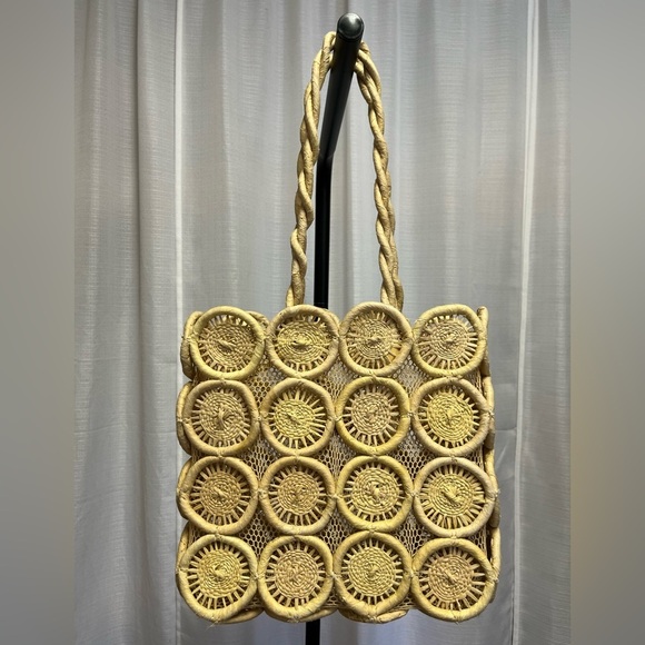Madewell The Straw Catania Tote Bag in Desert Camel - Picture 2 of 6